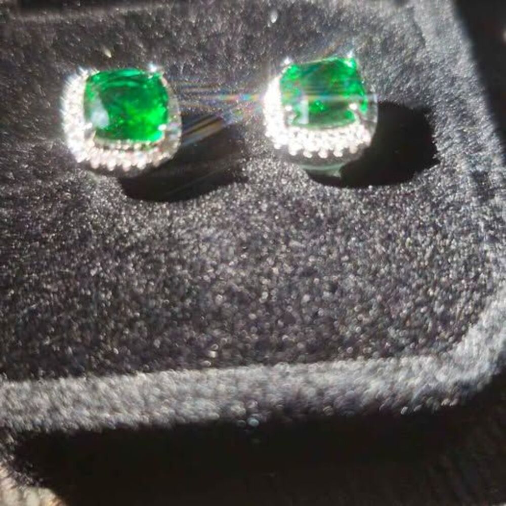 VVs1 Total 2ct Stud Moissanite Diamond Earrings